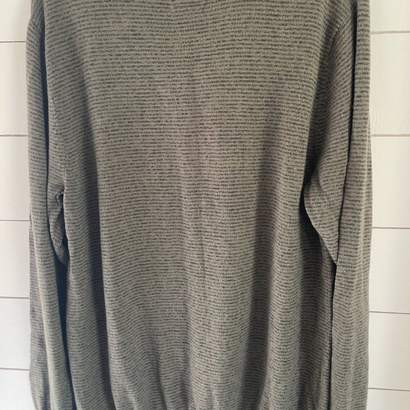 RVCA Green & Black Striped Sweater | Size: Large - Picture 2 of 4